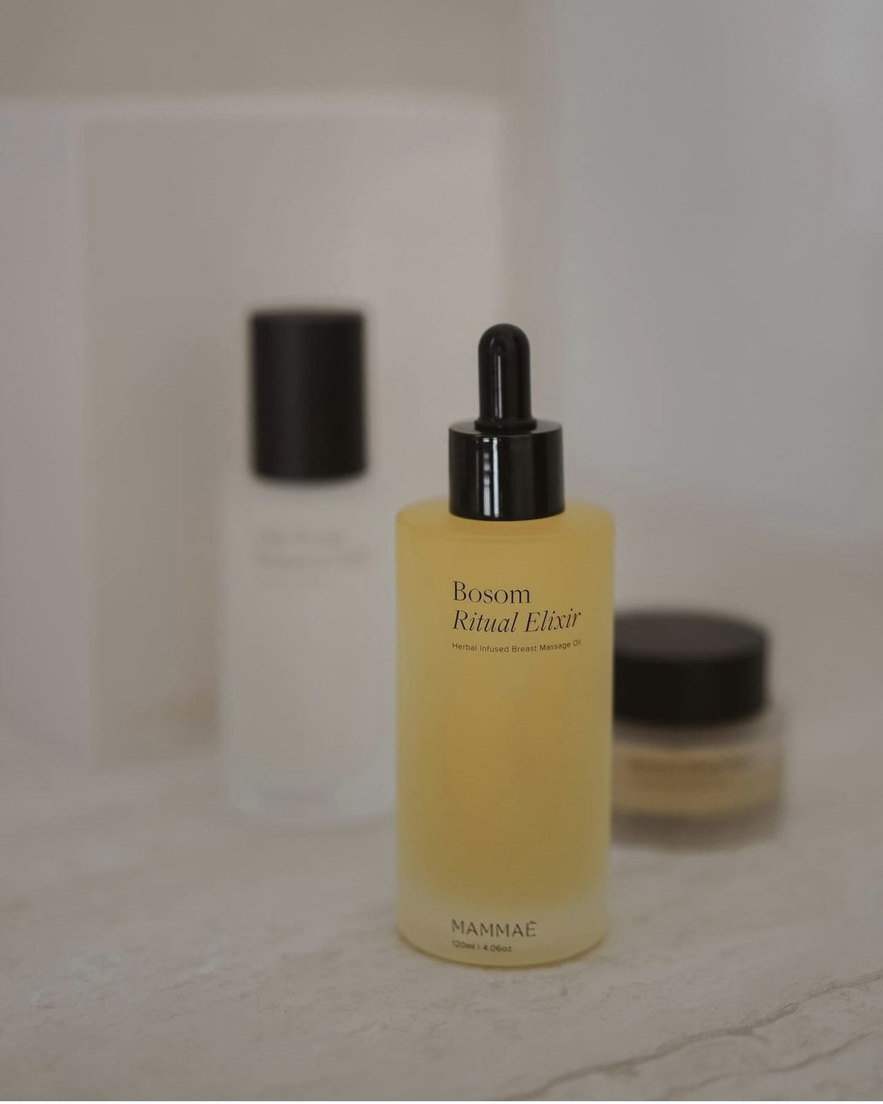Mammaé Bosom Ritual Elixir herbal breast massage oil bottle