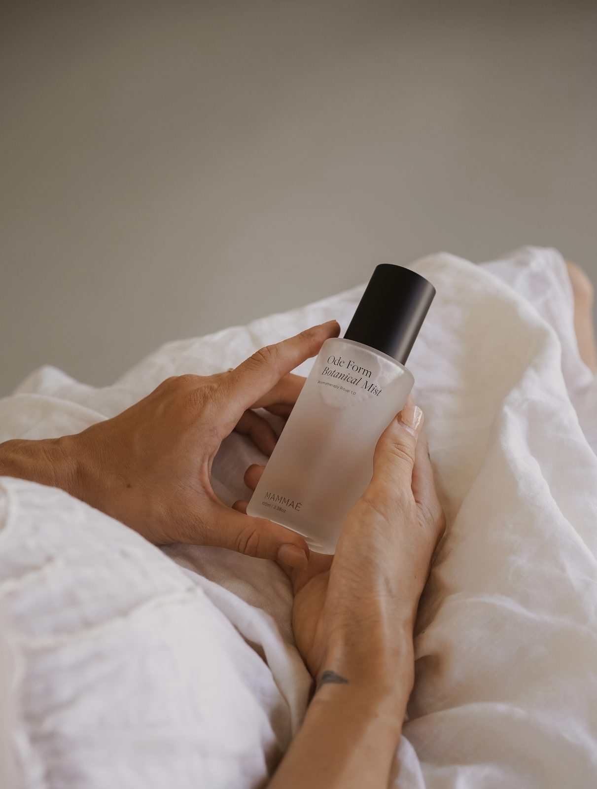 Mammae botanical mist skincare — product photography